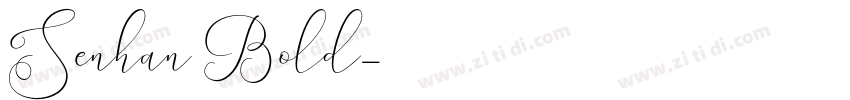 Senhan Bold字体转换